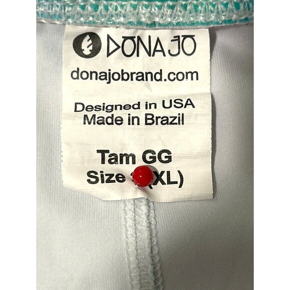 Dona Jo Women's Leggings Capri Tie Dye Pink Blue Green Yellow XL - Picture 4 of 6